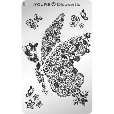 :YOURS PLATE   YLD01 - Butterfly Baby